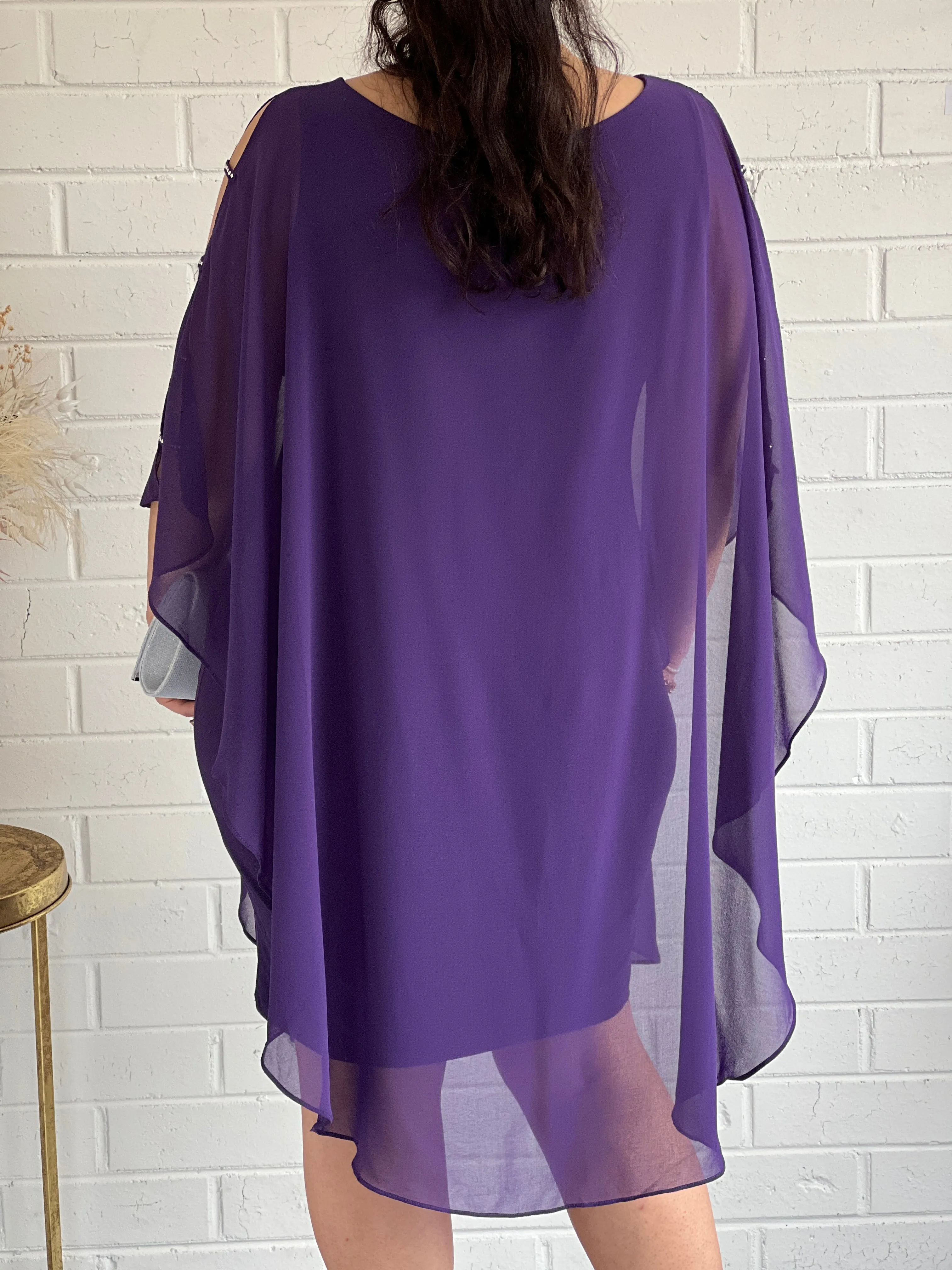 Una Purple Evening Dress