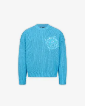 V-LOGO KNITWEAR SKY BLUE