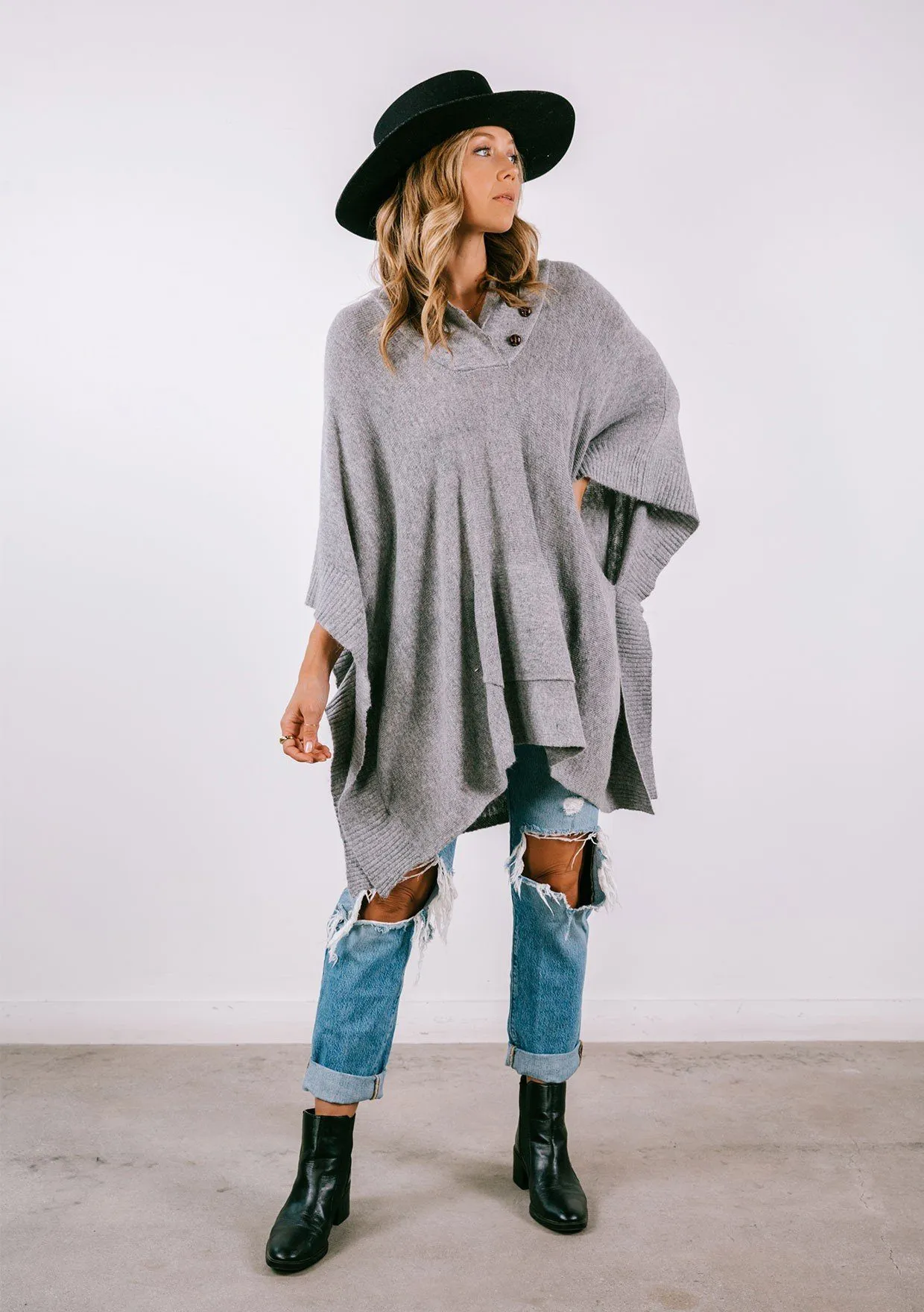 Woodland Pullover Sweater Poncho