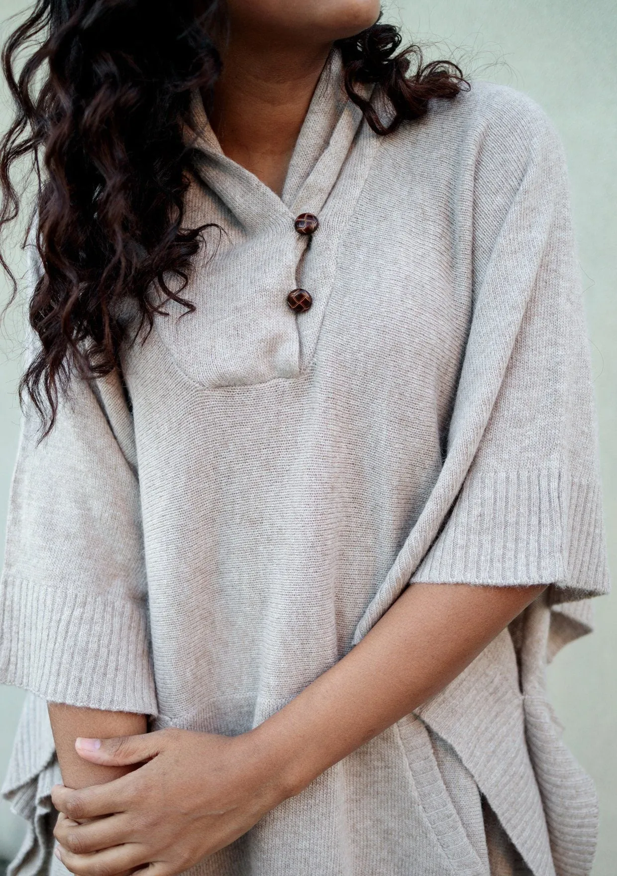 Woodland Pullover Sweater Poncho