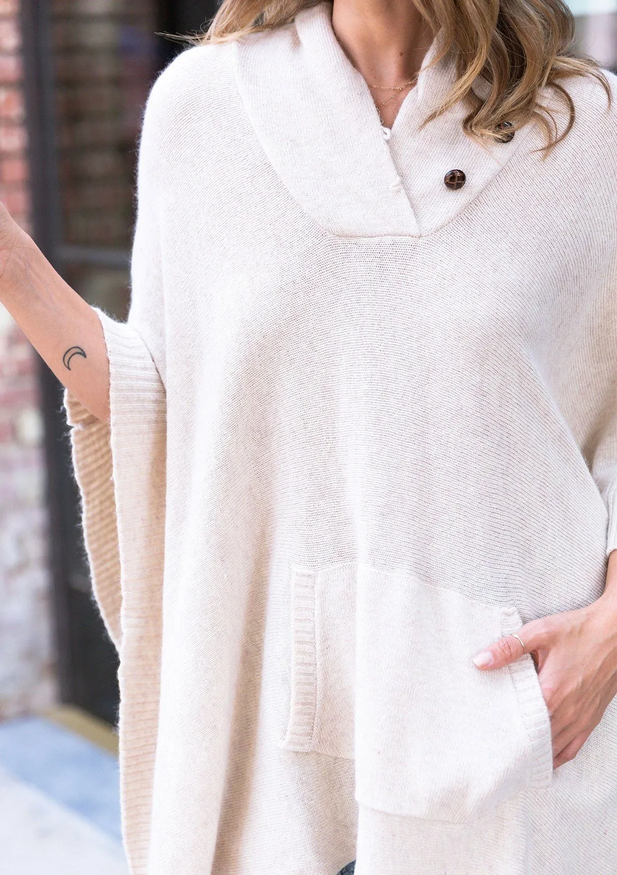 Woodland Pullover Sweater Poncho