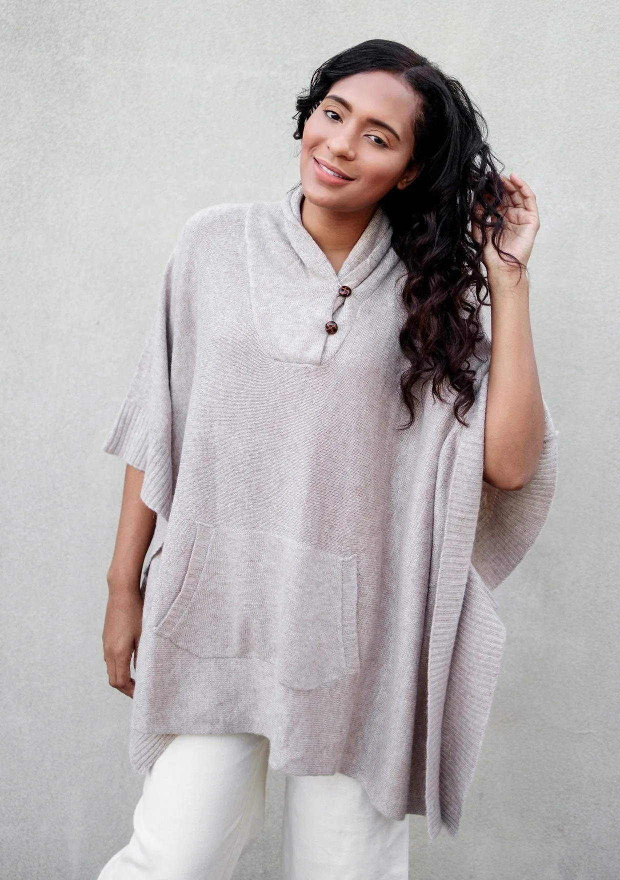 Woodland Pullover Sweater Poncho